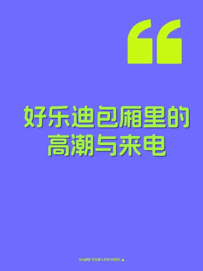 好乐迪包厢里的高潮与来电