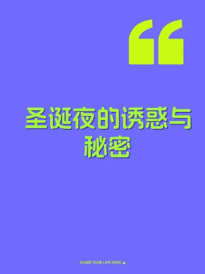 圣诞夜的诱惑与秘密