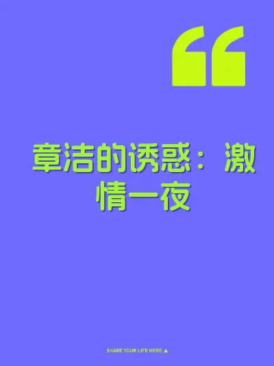 章洁的诱惑：激情一夜