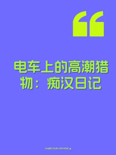 电车上的高潮猎物：痴汉日记