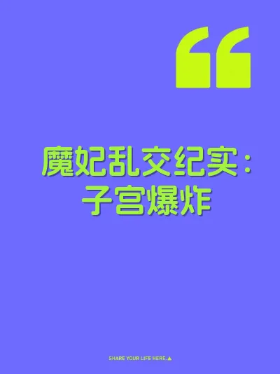 魔妃乱交纪实：子宫爆炸