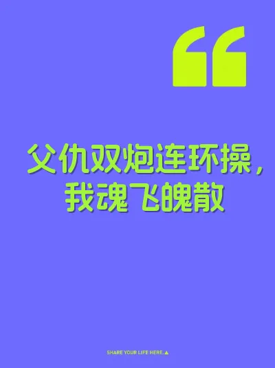 父仇双炮连环操，我魂飞魄散
