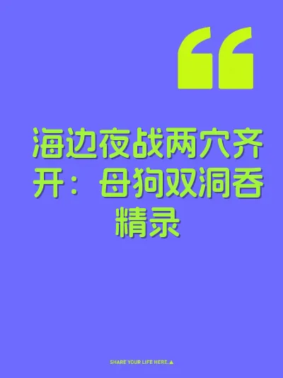 海边夜战两穴齐开：母狗双洞吞精录