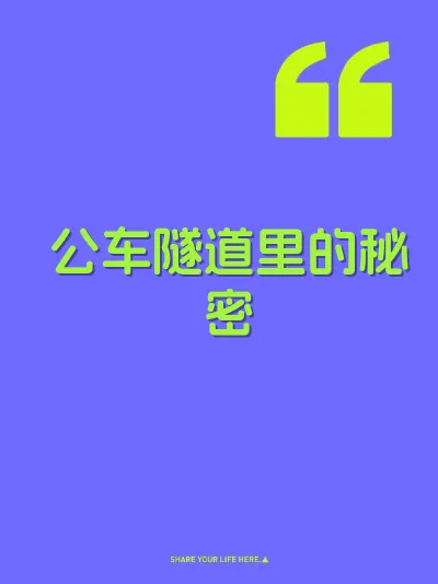 公车隧道里的秘密
