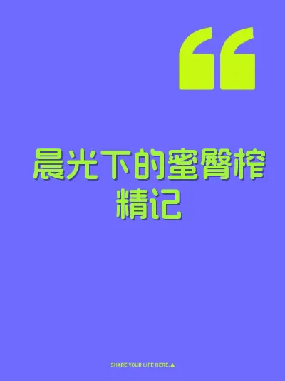晨光下的蜜臀榨精记